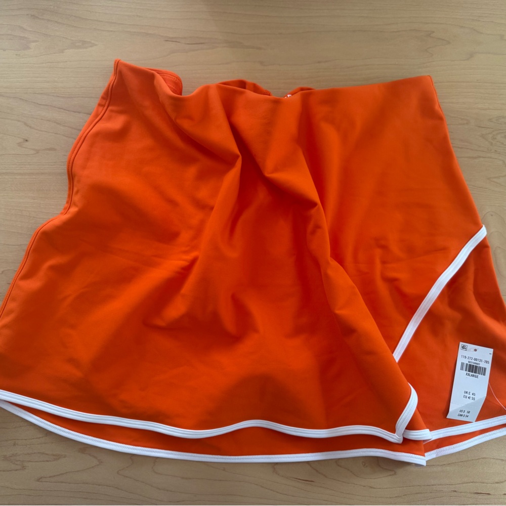 YPB(Abercrombie) Orange sculptLUX high rise skort-XXL